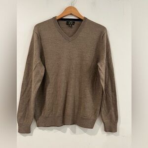 ZEITGEIST Men's V-neck sweater made from 100% merino wool M